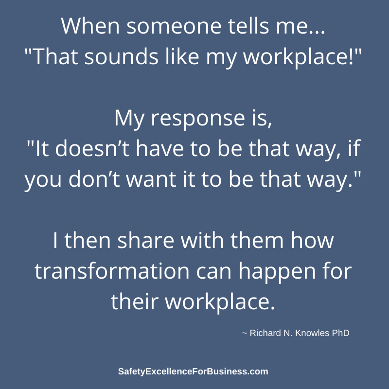transformation can happen in the workplace