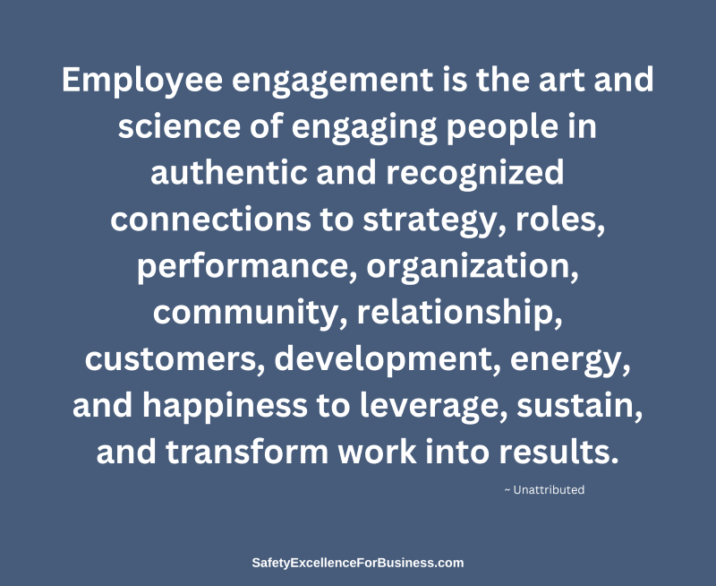 employee engagement means more safety