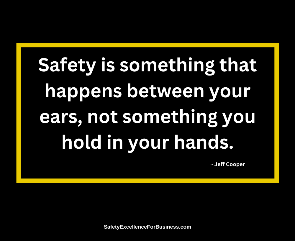 you always have to think about safety