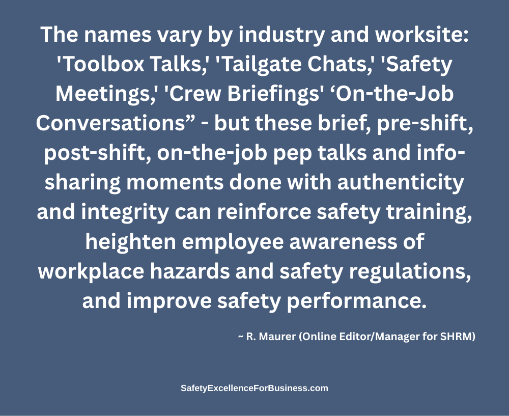 authenticity and integrity can build relationships and workplace safety