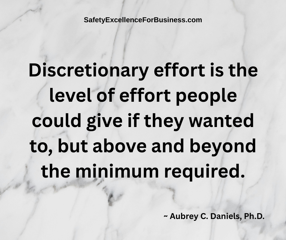 discretionary effort of the people